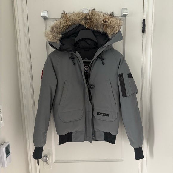Canada Goose Jackets & Blazers - Canada Goose Chilliwack Bomber with Fur Hood - Gray - Small